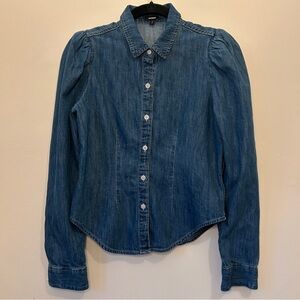 Express Blue Button Down Shirt